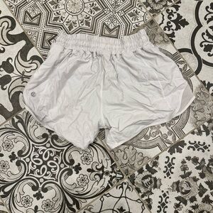 Women's White Athletic Shorts
